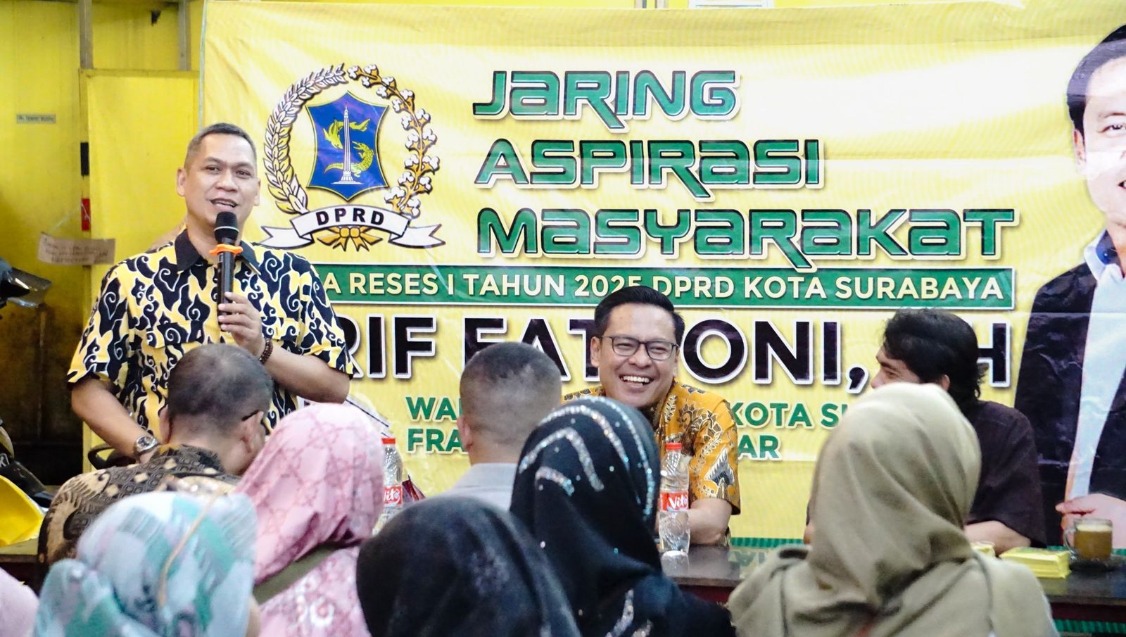 Jaring aspirasi masyarakat yang digelar oleh wakil ketua DPRD Kota Surabaya Arif Fathoni
