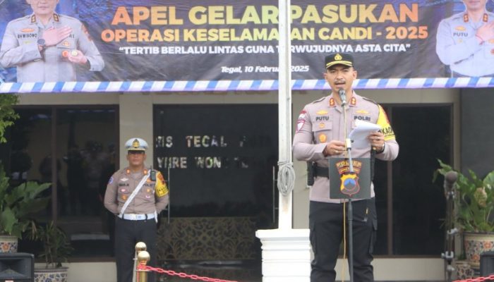 Polres Tegal Kota Gelar Operasi Keselamatan Lalu Lintas Candi 2025