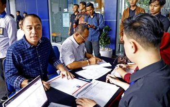 Eri Cahyadi Saat jalani tes kesehatan di kemendagri
