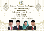 Segenap Pimpinan dan Anggota DPRD Kota Surabaya Mengucapkan Selamat Hari Raya Idul Fitri 1446 H