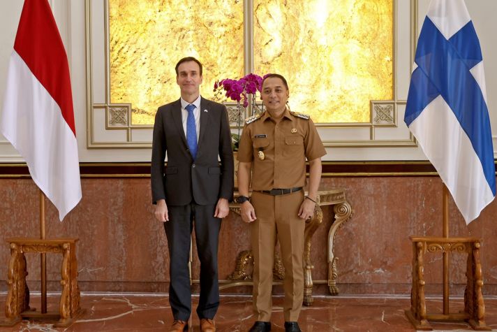 Audiensi Wali Kota Surabaya Eri Cahyadi dengan Dubes Finlandia