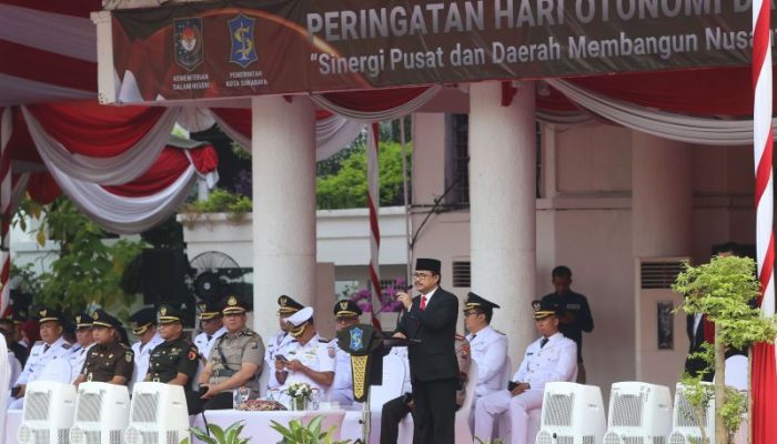 Pemkot Surabaya Gelar Upacara Peringatan Hari Otonomi Daerah ke-29
