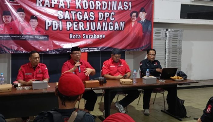 Satgas PDIP Surabaya Gelar Konsolidasi Amankan Kebijakan Partai