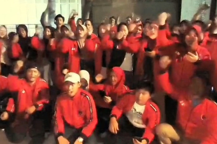 Foto tangkapan layar video dukungan ke megawati
