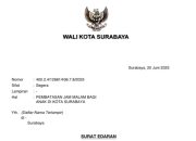 SE Wali Kota Eri Tentang Jam Malam untuk Anak Surabaya Terbit, Ini Isinya