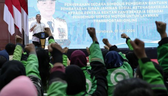 15.350 Driver Ojol Surabaya Dapat BPJS, Cak Eri: Ini Soal Keadilan Sosial