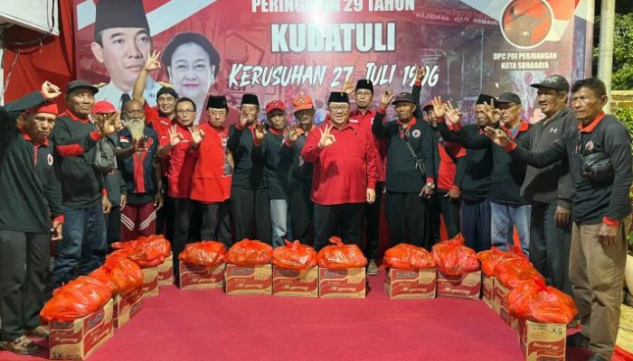 Refleksi Kudatuli: PDIP Surabaya Gaungkan Api Perjuangan lewat Aksi Sosial