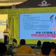 Arif Fathoni, menyampaikan pidato terakhirnya dalam Musyawarah Daerah (Musda) XI Golkar Surabaya, Selasa (12/8/2025).