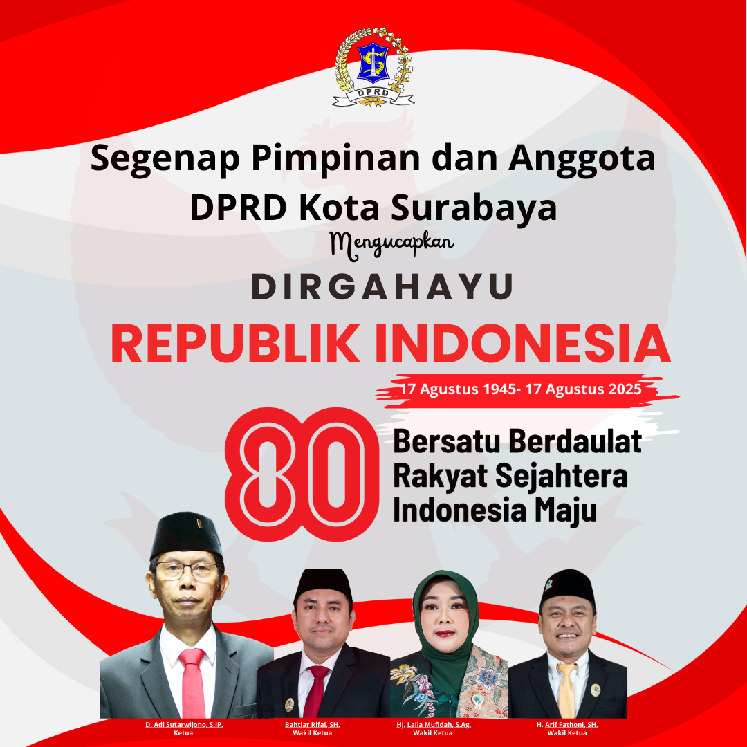 ucapan HUT RI DPRD Surabaya