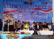 5.000 Ojol di Bandung Deklarasi Jaga Kamtibmas, Kapolri Pimpin Apel ‘Sauyunan Jaga Lembur’