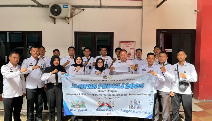 Satu Tahun Kemenimipas, Pegawai Lapas Brebes Bergerak untuk Sesama Lewat Aksi Donor Darah