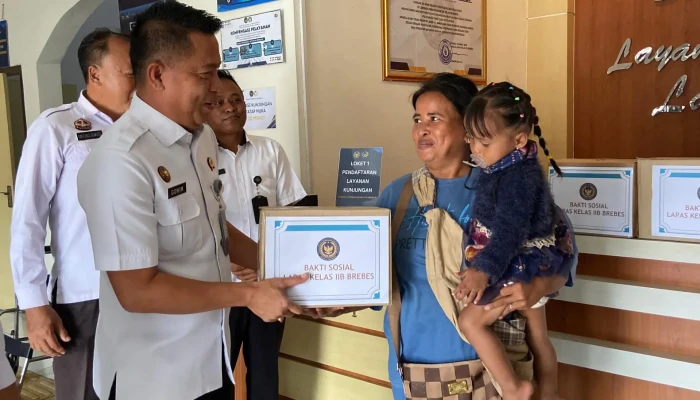 Lapas Brebes Salurkan Bantuan, Tebar Kepedulian untuk Keluarga WBP Kurang Mampu