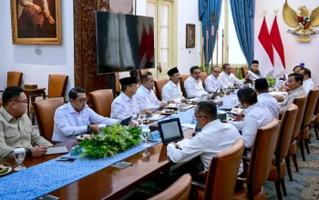 Presiden Prabowo Subianto menggelar rapat terbatas