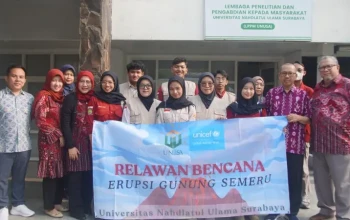 Unusa Terjunkan Tim Relawan Erupsi Semeru, Fokus Layanan Kesehatan dan Gizi Anak