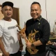 Cak Yebe saat menghadiri pameran keris