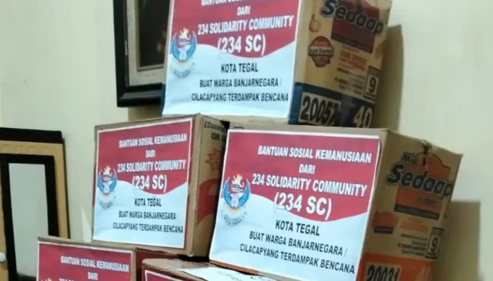 Wujud Kepedulian, 234 SC Kota Tegal Salurkan Bantuan untuk Korban Longsor Banjarnegara dan Cilacap