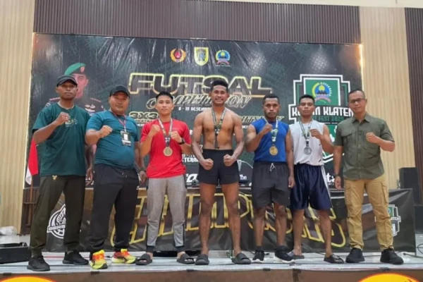 Prajurit Yonif 407/PK Borong Medali di Ajang Fight Show Kodim Klaten