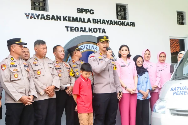 Pembagian Perdana SPPG Dimulai, Polres Tegal Kota Tegaskan Komitmen Gizi Anak