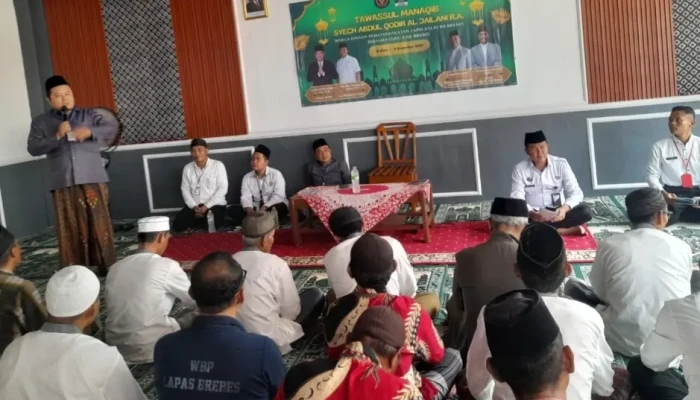 Lapas Brebes dan LDNU Gelar Manaqib Syekh Abdul Qodir Al-Jailani, Perkuat Pembinaan Spiritual Warga Binaan
