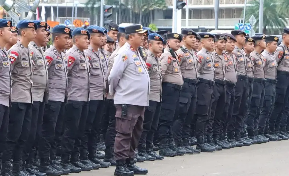 Persiapan pengamanan demo