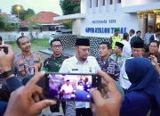 Wali Kota Tegal Bersama Forkopimda Tinjau Pengamanan Misa Malam