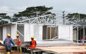 BNPB Rampungkan Pembangunan Huntara Korban Banjir