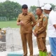 Bupati SIDOARJO Subandi meninjau proses pembanguna