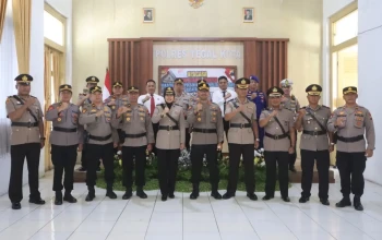Kapolres Tegal Kota Pimpin Sertijab Wakapolres, Kasatreskrim dan Kapolsek Pelabuhan, Tekankan Profesionalisme