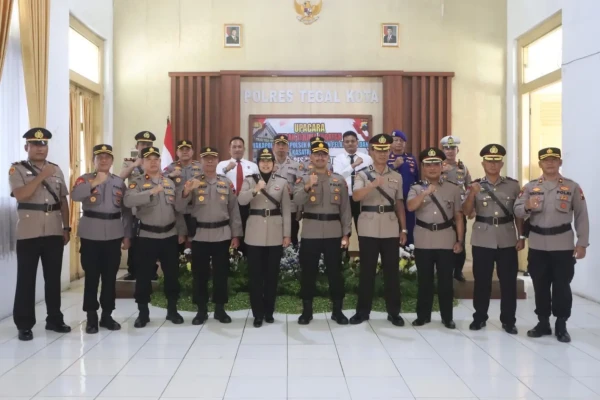 Kapolres Tegal Kota Pimpin Sertijab Wakapolres, Kasatreskrim dan Kapolsek Pelabuhan, Tekankan Profesionalisme