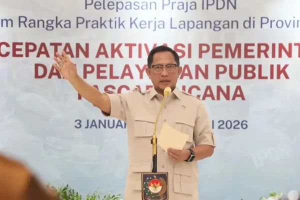 Mendagri Lepas Praja IPDN untuk Pulihkan Pemerintahan di Aceh Tamiang