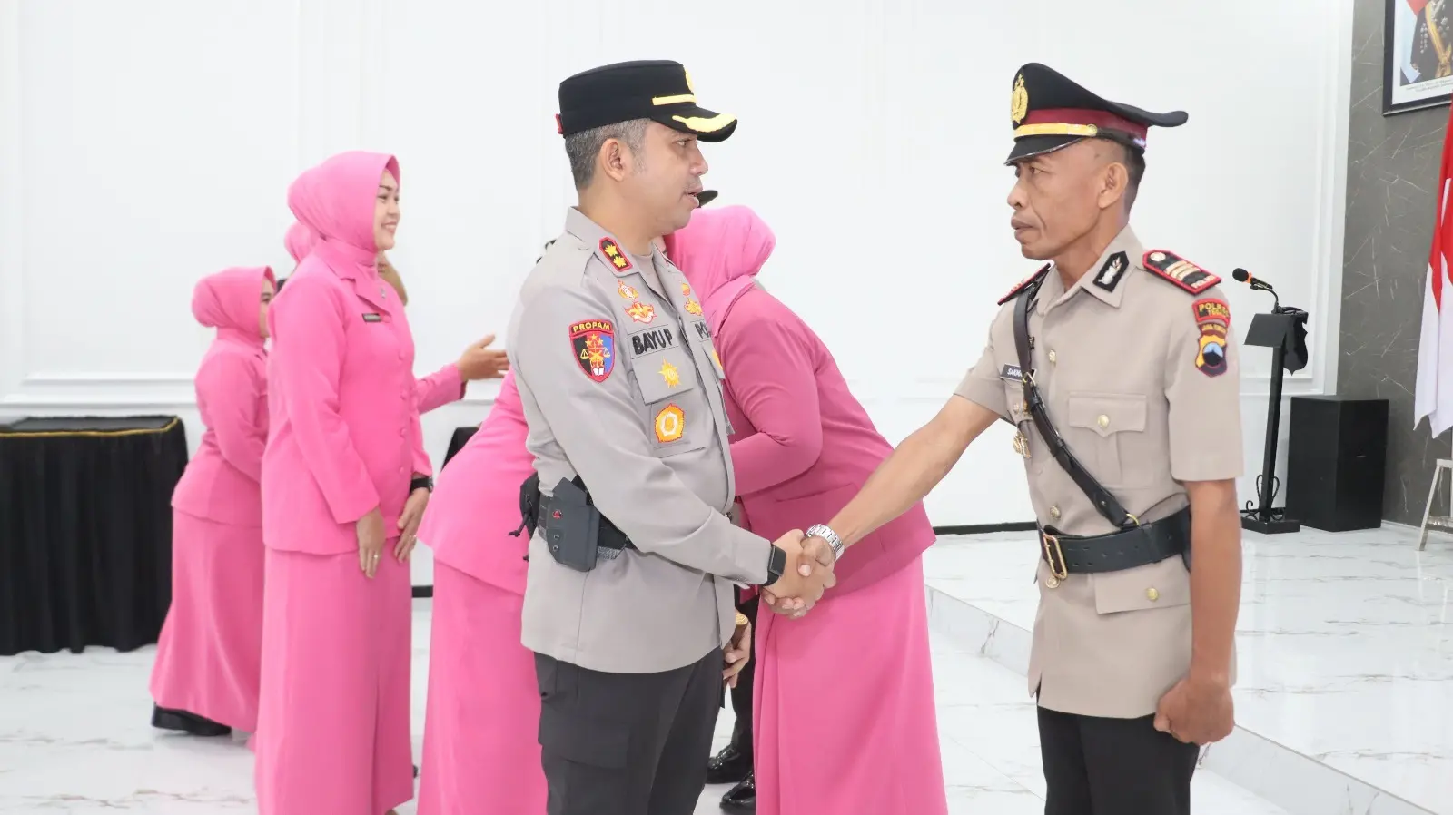 Polres Tegal Upacara Serah Terima Jabatan