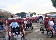 Becak Listrik Presiden Prabowo Perkuat Sektor Wisata Religi Kota Madiun