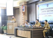 Di Ruang Rapat Bupati, Rakor lintas sektoral pengamanan Idul Fitri 2026 perkuat sinergi di Kabupaten Tegal