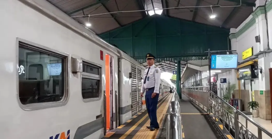 Ilustrasi stasiun kereta api