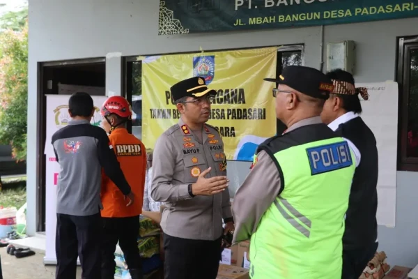 Kapolres Tegal , Bupati dan Forkompimda Melaksanakan Rapat Koordinasi Penanganan Bencana di Desa Padasari