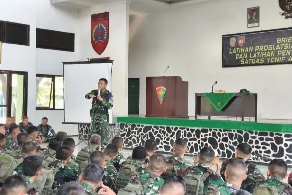 Persiapkan Satuan Tugas Handal, Asops Kasdam IV/Diponegoro Berikan Briefing Proglatsiapops dan LPP Yonif 407/PK