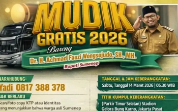 Pemkab Sumenep Fasilitasi Mudik Gratis 2026 bagi Perantau Jakarta untuk Ringankan Beban Ekonomi
