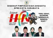 Segenap Pimpinan dan Anggota DPRD Kota Surabaya mengucapkan Hari Pers Nsional 2026
