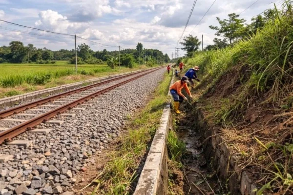 KAI Daop 9 Jember Siagakan Petugas Ekstra dan Perkuat Infrastruktur Hadapi Cuaca Ekstrem