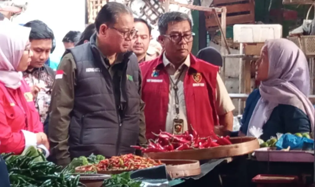 Satgas Pangan Polda Jatim Sidak Pasar Pucang