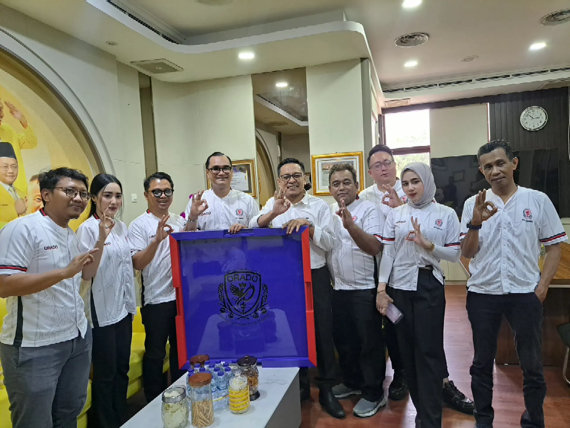 audiensi diruang wakil ketua DPRD Surabaya Senin (16/03/2026).