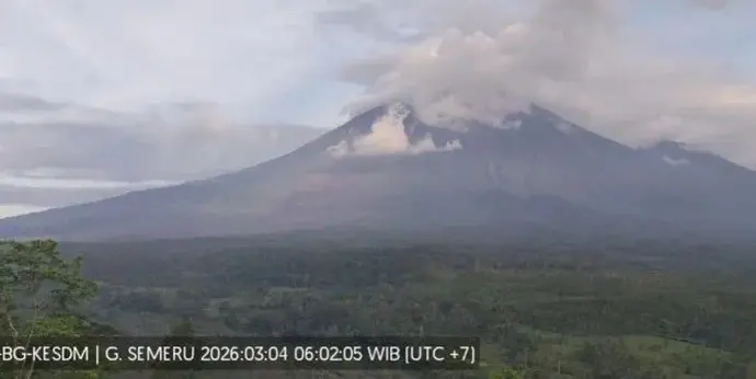 Aktivitas gunung semeru