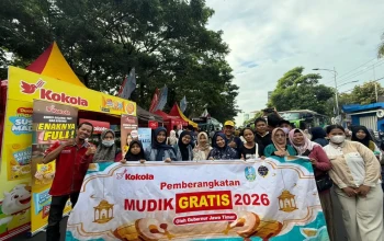 Konsisten Dampingi Mudik Gratis Jatim, Kokola Group Tebar Sharing Happylicious untuk 4.000 Pemudik