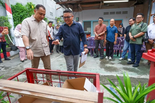 Wali Kota Eri Cahyadi saat meninjau Kampung pancas