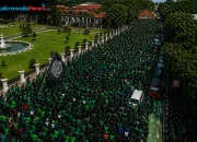 aksi ojol surabaya aliansi dobrak suarakan aspirasi driver