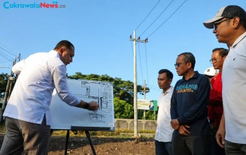 wali kota eri sidak ketintang atasi banjir dengan pengalihan aliran air