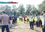polres tegal gelar latihan sispamkota hadapi kontijensi