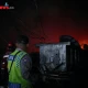Kebakaran Gudang Produksi di Kramat, Polres Tegal Sigap Lakukan Penanganan