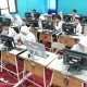 Siswa SMP saat melaksanakan TKA