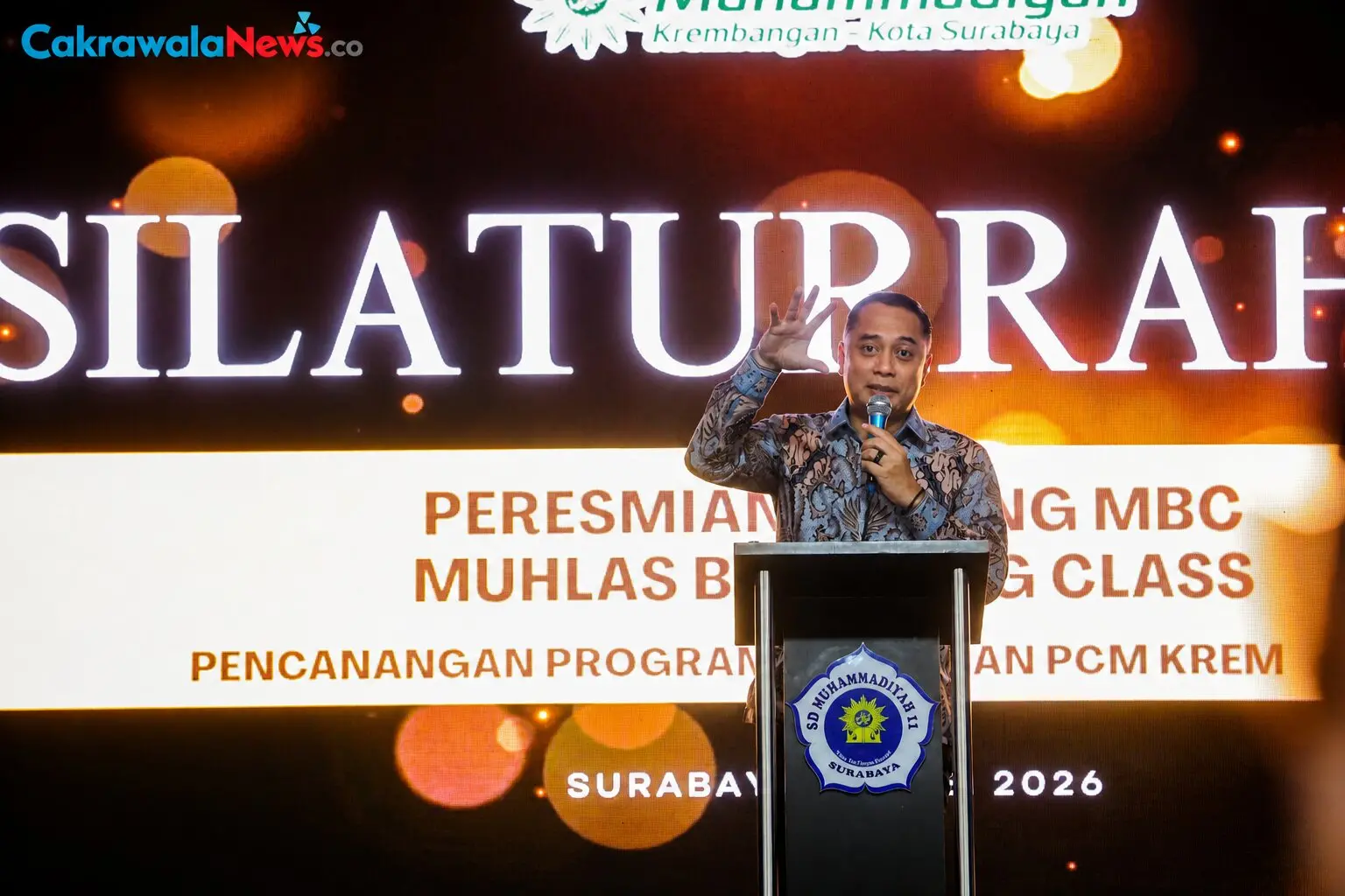 eri cahyadi dan mendikdasmen resmikan muhlas boarding school surabaya
